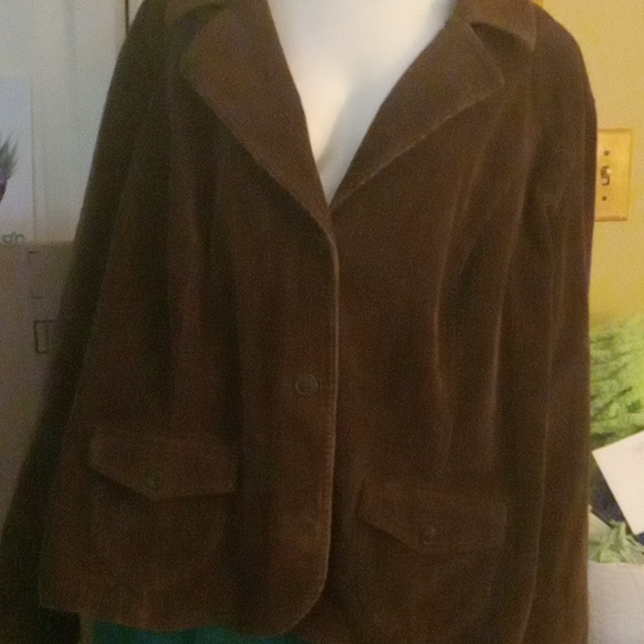 Cropped corduroy jacket - Picture 2 of 4